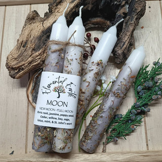 Moon Herbal Intention Candles - The Mystical Moon Online Store