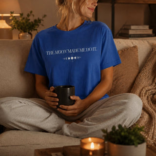 Moon Made Me Do It — Phases of the Moon Graphic T-Shirt - The Mystical Moon