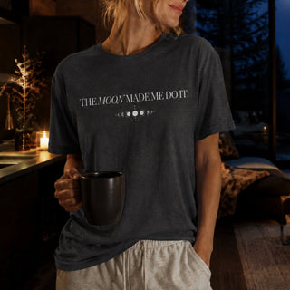 Moon Made Me Do It — Phases of the Moon Graphic T-Shirt - The Mystical Moon