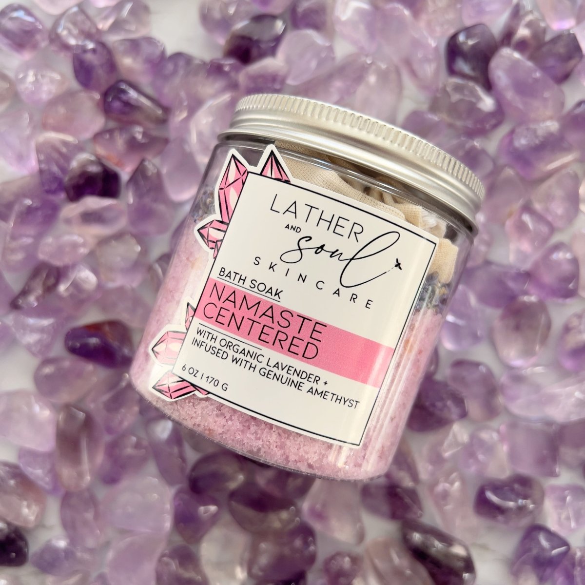 NAMASTE CENTERED Bubbly Bath Soak | Amethyst - The Mystical Moon Online Store