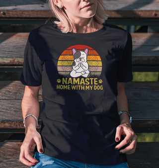 Namaste Home With My Dog T-Shirt - The Mystical Moon Online Store