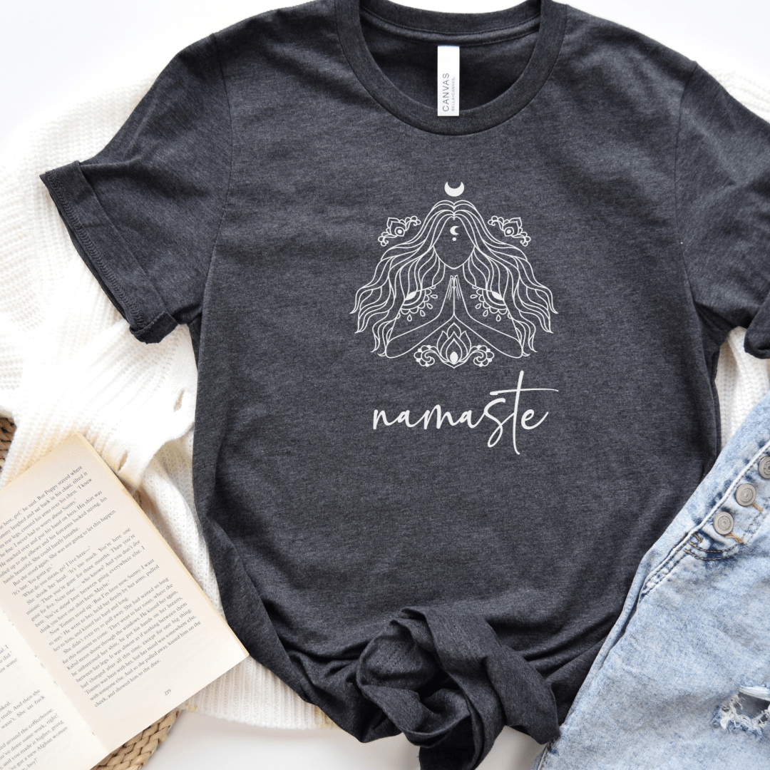 Namaste Meditation T-Shirt - The Mystical Moon Online Store