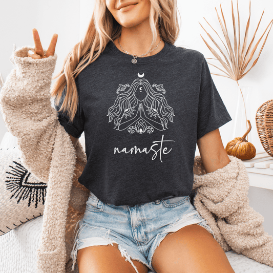 Namaste Meditation T-Shirt - The Mystical Moon Online Store