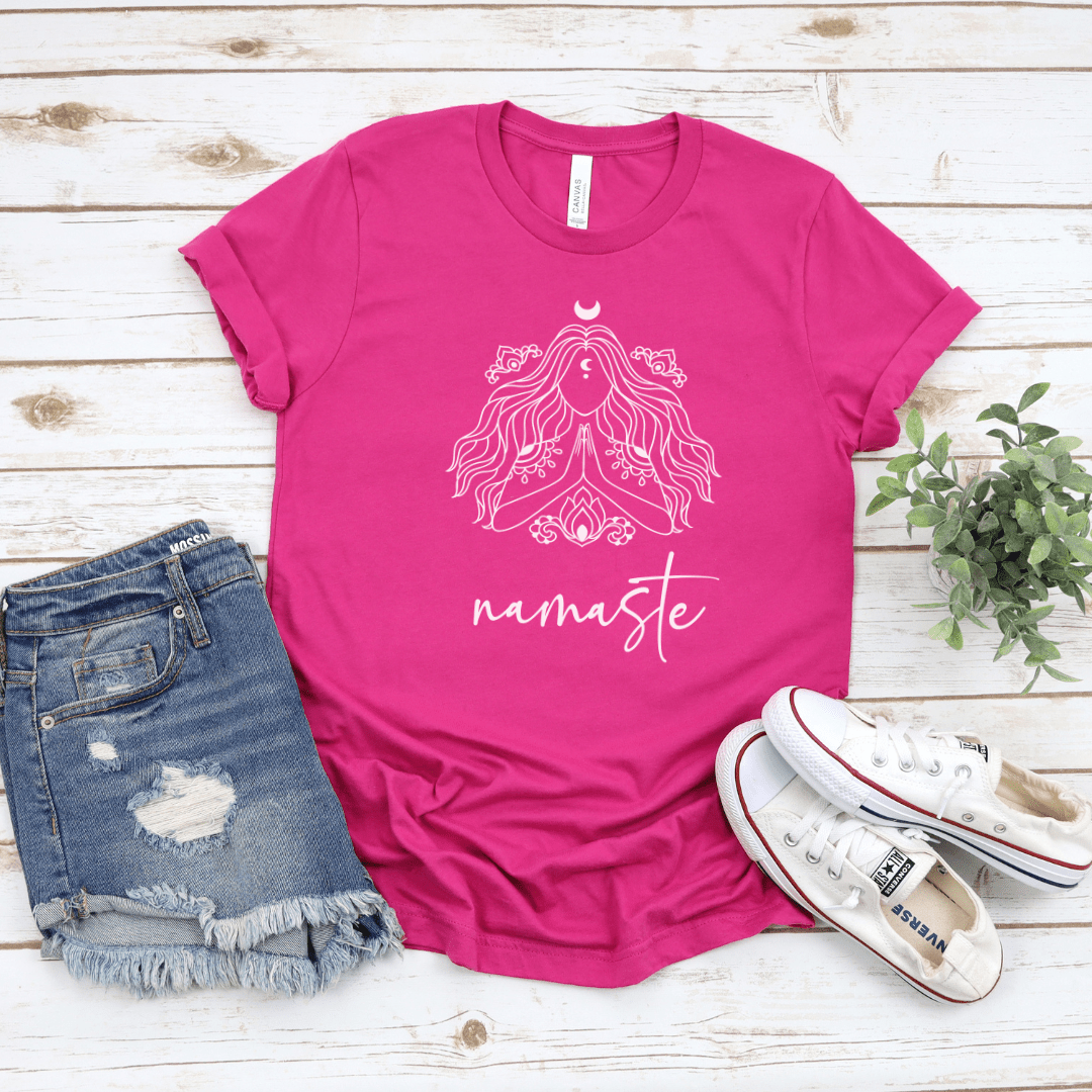 Namaste Meditation T-Shirt - The Mystical Moon Online Store