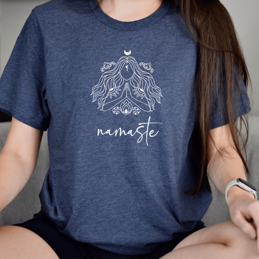 Namaste Meditation T-Shirt - The Mystical Moon Online Store