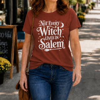 Not Every Witch Lives in Salem Graphic T-Shirt - The Mystical Moon