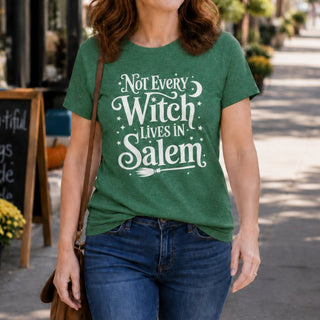 Not Every Witch Lives in Salem Graphic T-Shirt - The Mystical Moon