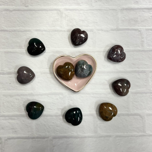 Ocean Jasper Tumbled Heart 30mm - The Mystical Moon Online Store