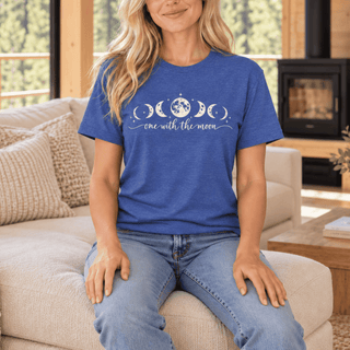 One With The Moon Lunar Phases T-Shirt - The Mystical Moon