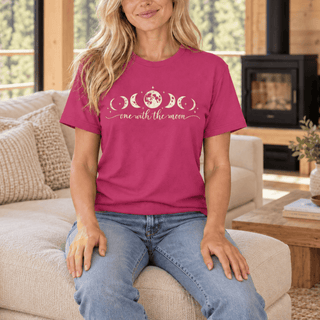 One With The Moon Lunar Phases T-Shirt - The Mystical Moon