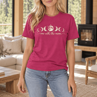 One With The Moon Lunar Phases T-Shirt - The Mystical Moon