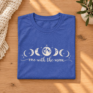 One With The Moon Lunar Phases T-Shirt - The Mystical Moon