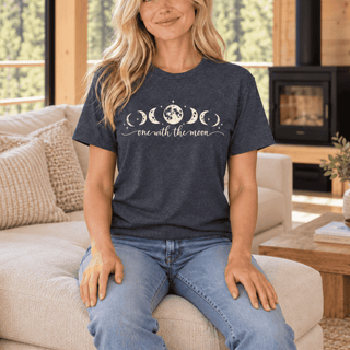 One With The Moon Lunar Phases T-Shirt - The Mystical Moon