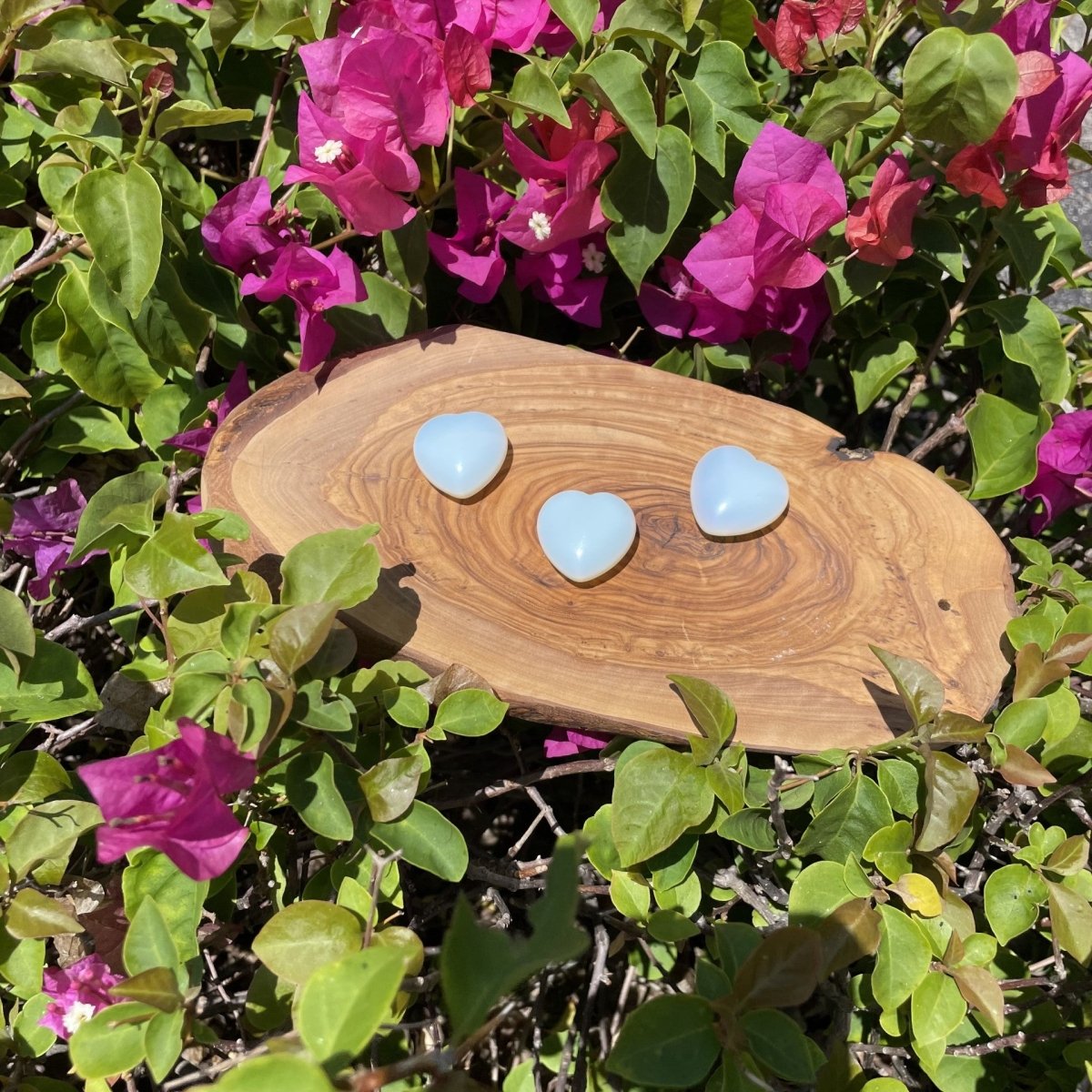 Opalite Tumbled 30mm Heart - The Mystical Moon Online Store