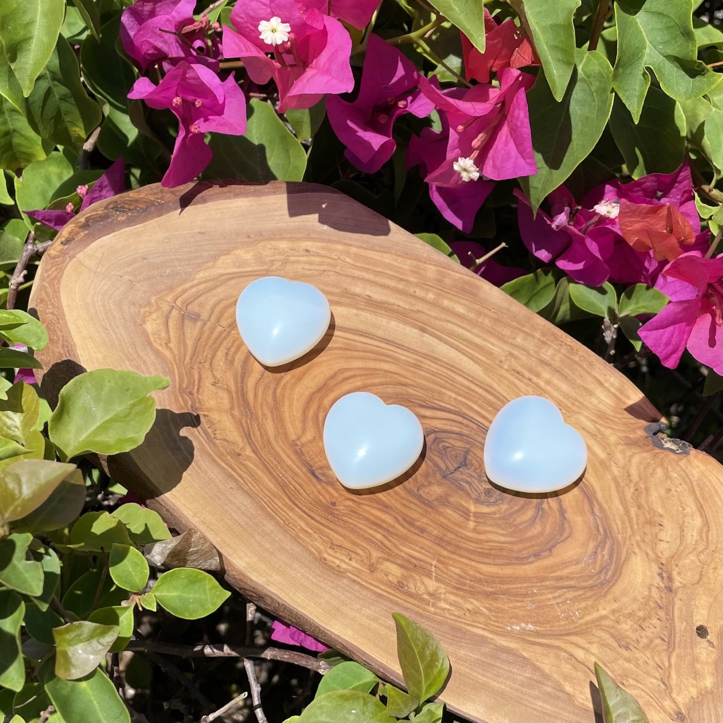 Opalite Tumbled 30mm Heart