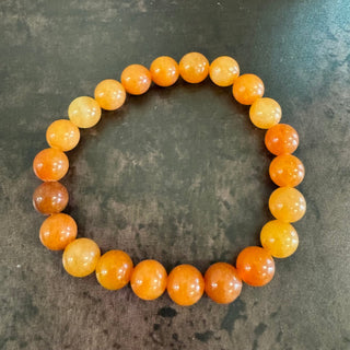 Orange Aventurine Beaded Bracelet 8mm - The Mystical Moon Online Store