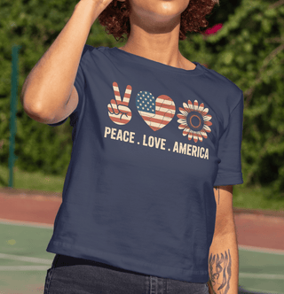 Peace Love America T-Shirt - The Mystical Moon Online Store
