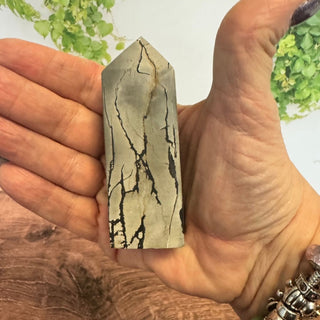 Picture Jasper Obelisk Tower Point Crystal - The Mystical Moon