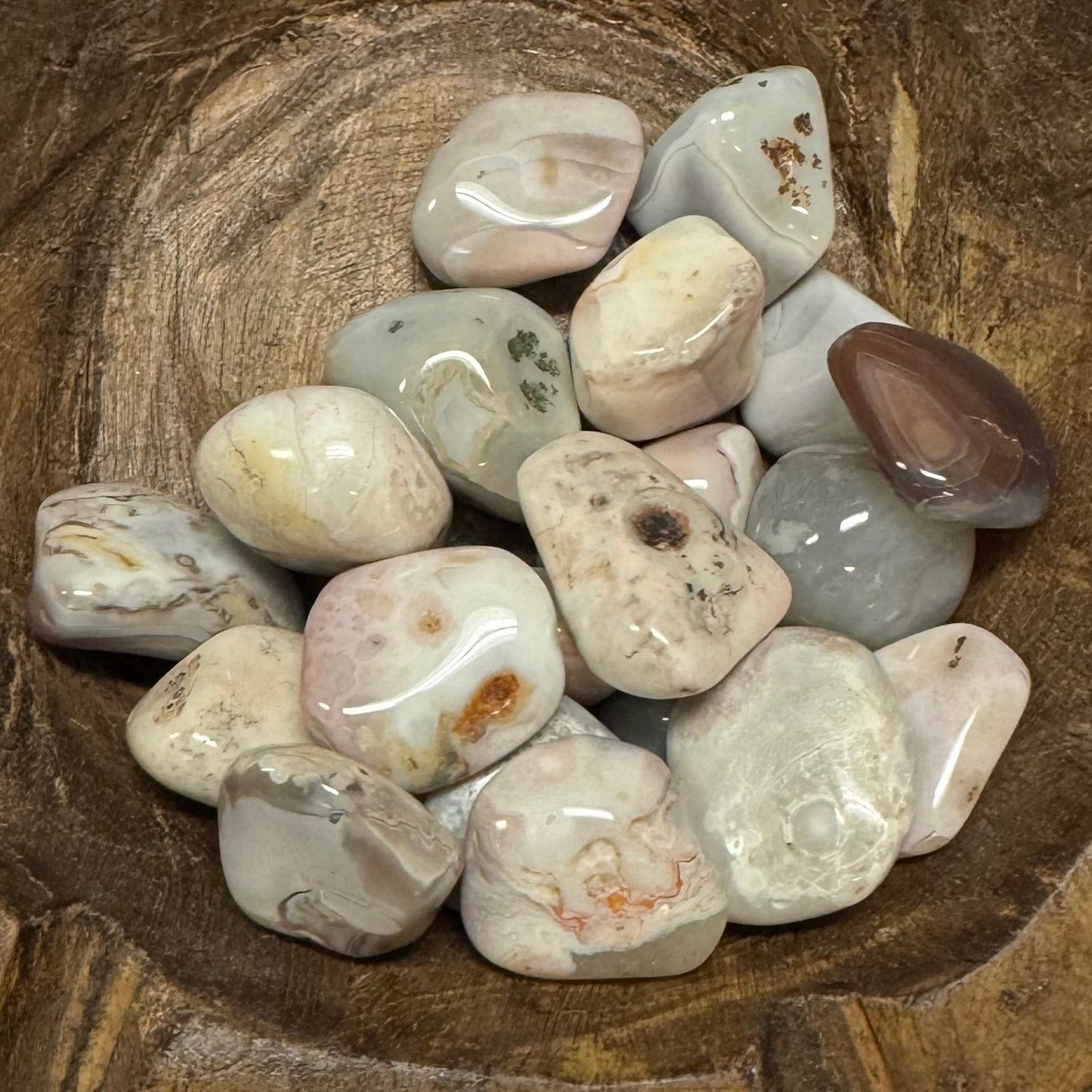 Pink Botswana Agate Tumbled - The Mystical Moon Online Store
