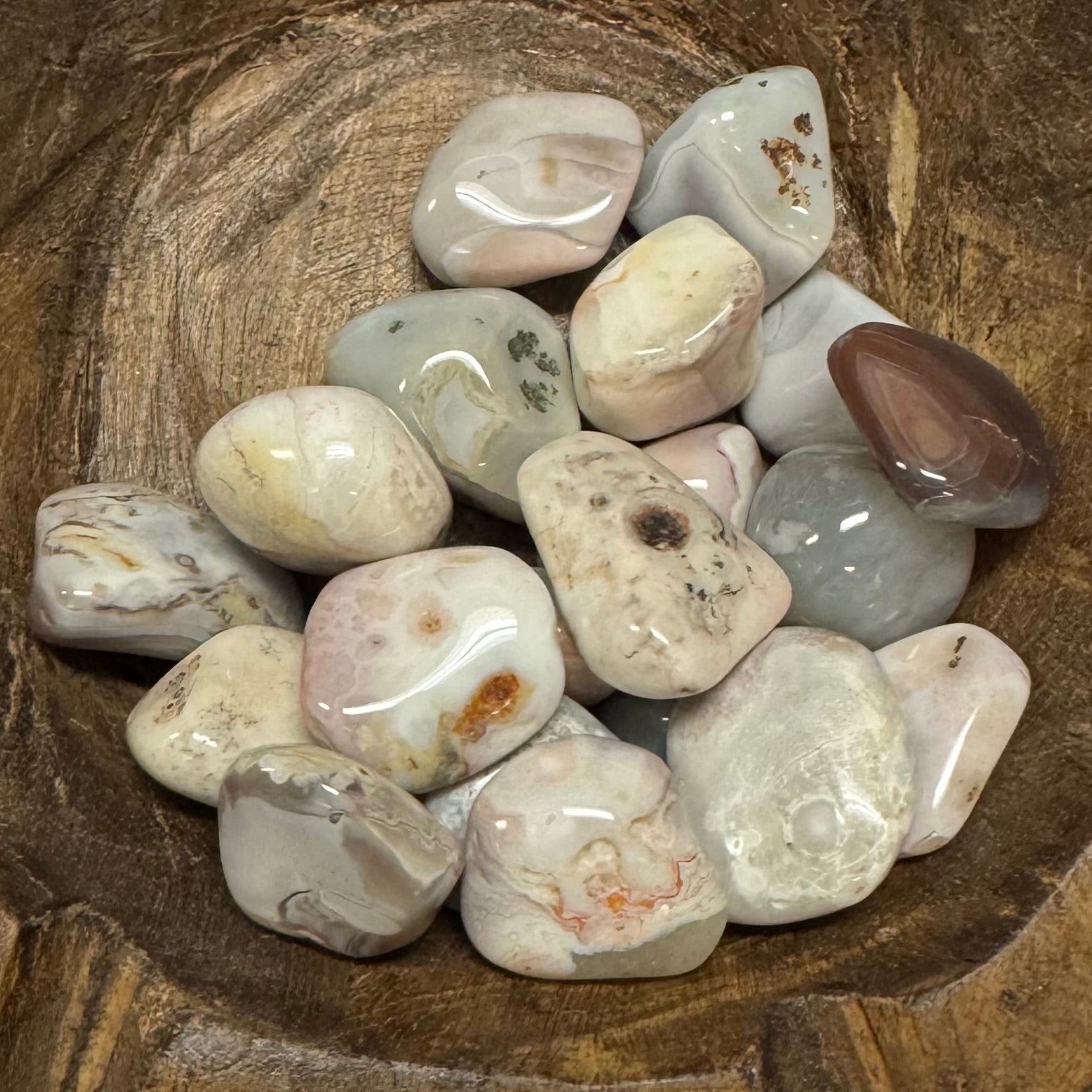 Pink Botswana Agate Tumbled - The Mystical Moon Online Store