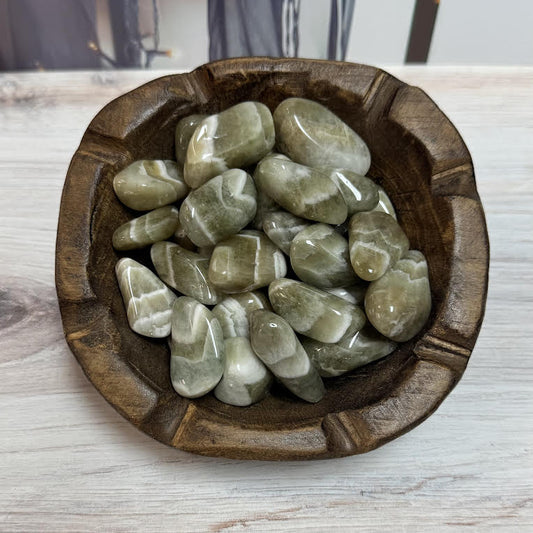 Prasiolite Tumbled Crystal - The Mystical Moon Online Store