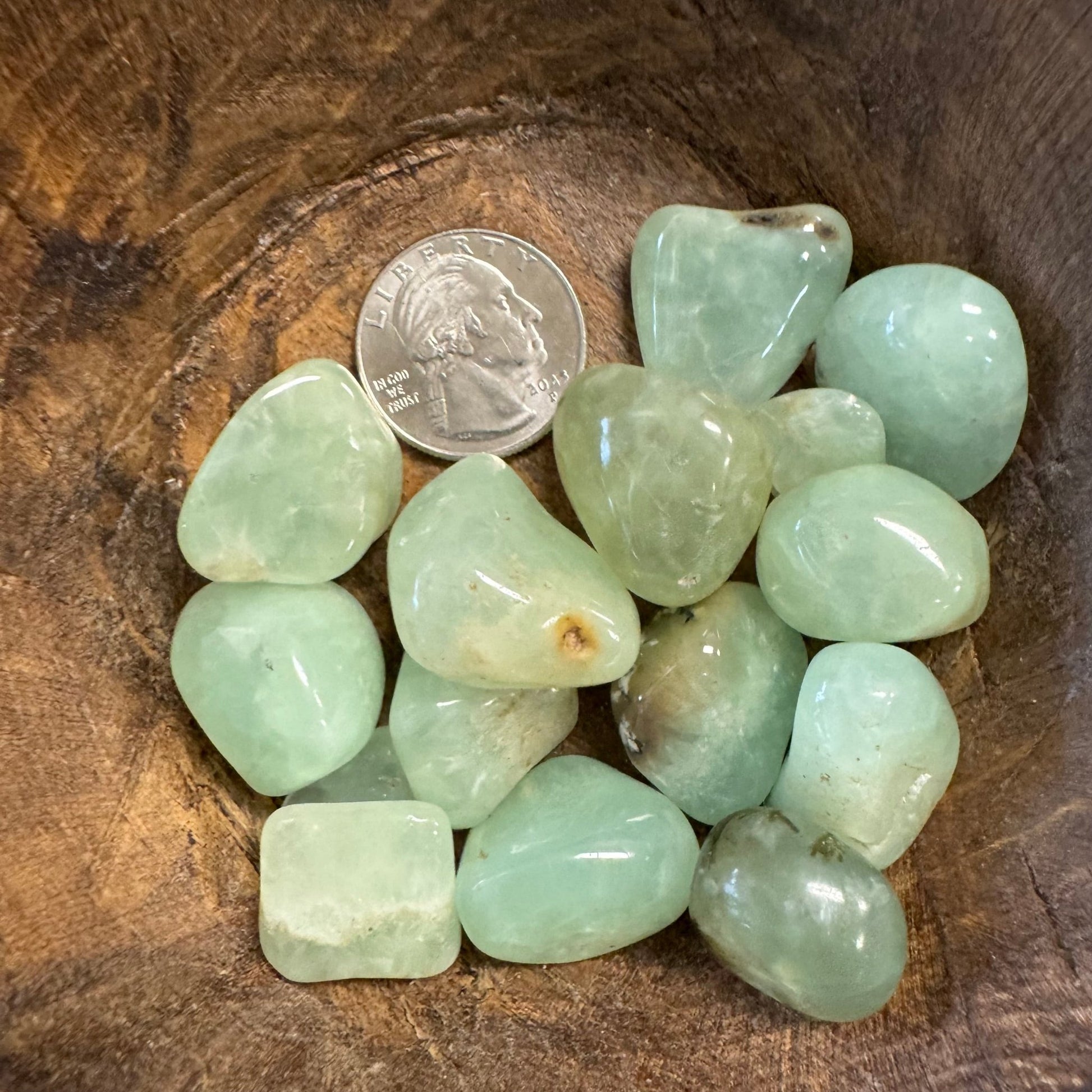 Prehnite Tumbled Crystal - The Mystical Moon Online Store