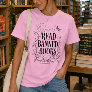 Read Banned Books T-Shirt — Literary Freedom Tee - The Mystical Moon