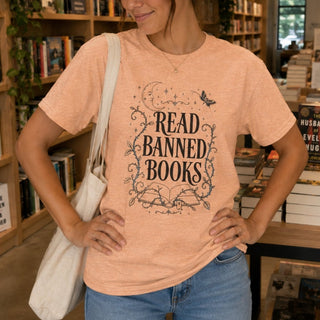 Read Banned Books T-Shirt — Literary Freedom Tee - The Mystical Moon