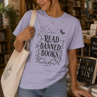 Read Banned Books T-Shirt — Literary Freedom Tee - The Mystical Moon