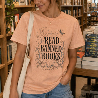 Read Banned Books T-Shirt — Literary Freedom Tee - The Mystical Moon