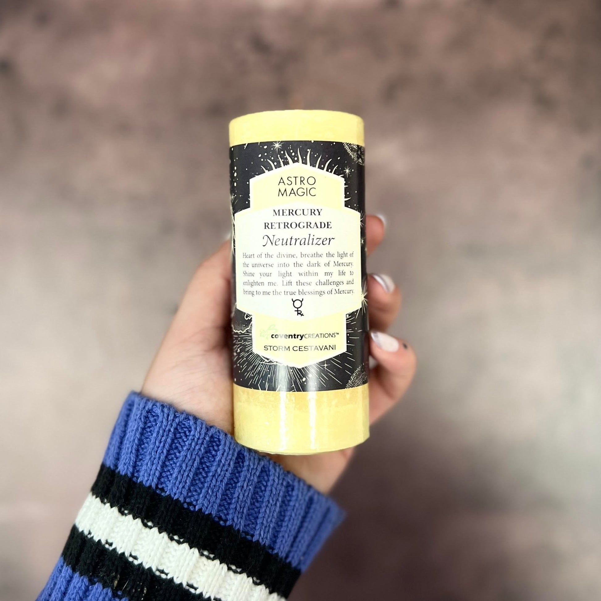 Retrograde Neutralizer Astro Magic Pillar Candle - The Mystical Moon Online Store