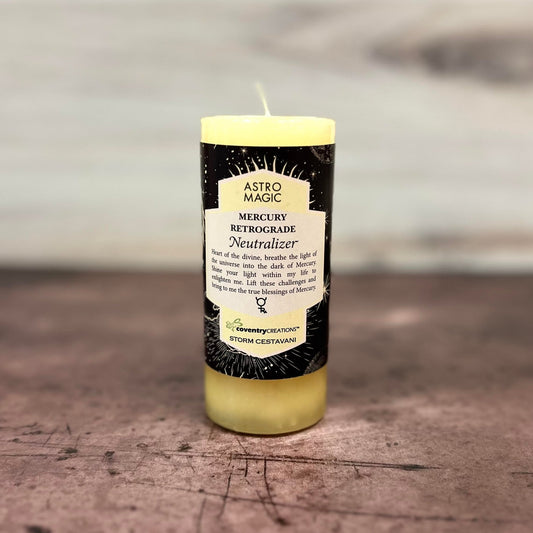 Retrograde Neutralizer Astro Magic Pillar Candle - The Mystical Moon Online Store
