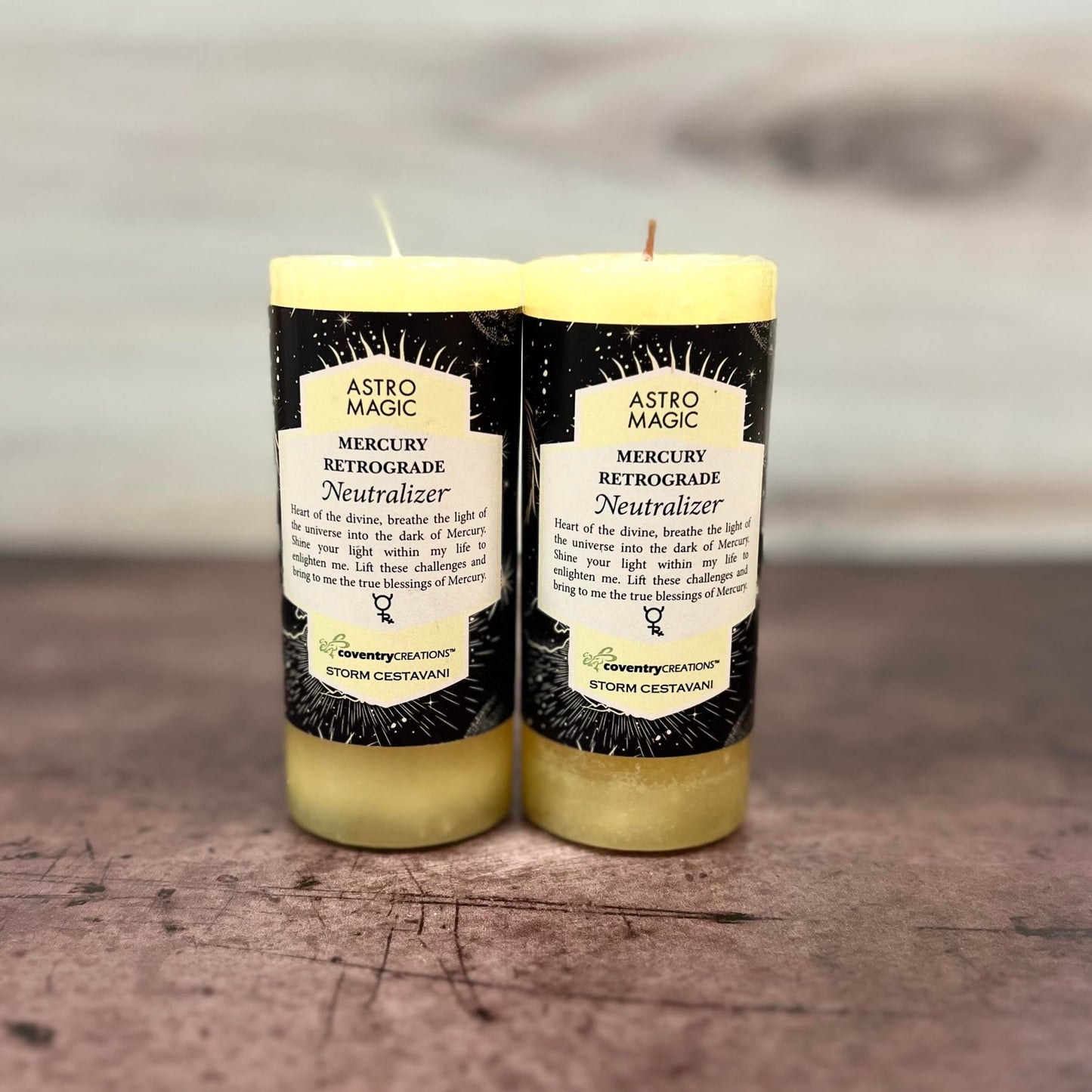 Retrograde Neutralizer Astro Magic Pillar Candle - The Mystical Moon Online Store