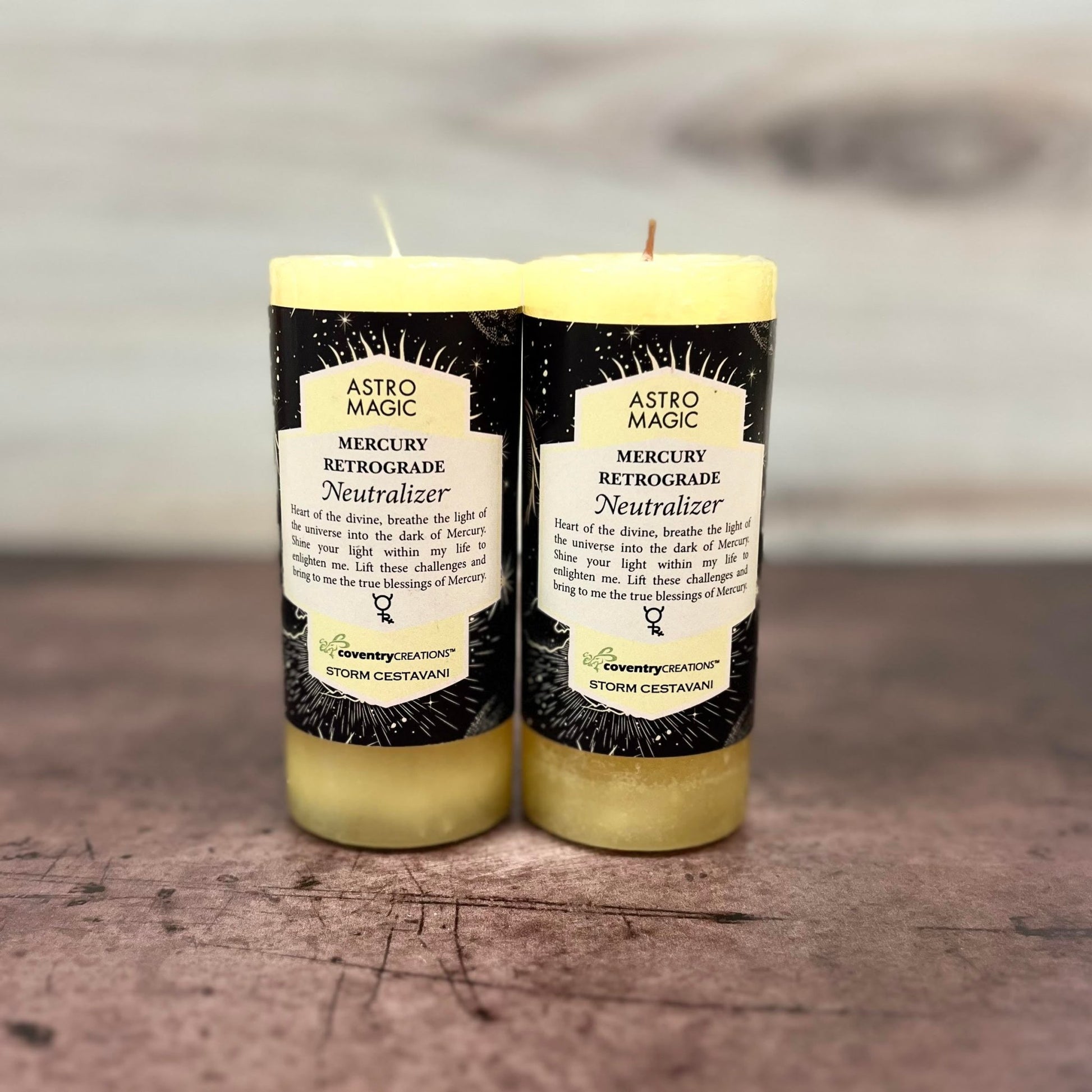 Retrograde Neutralizer Astro Magic Pillar Candle - The Mystical Moon Online Store