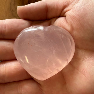 Rose Quartz Heart-Shaped Crystal - The Mystical Moon Online Store