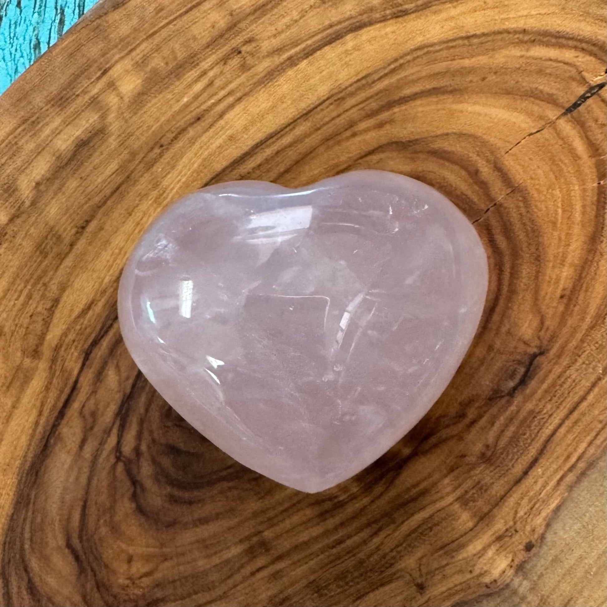 Rose Quartz Crystal Heart - The Mystical Moon Online Store
