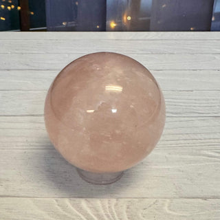 Rose Quartz Sphere 45 - The Mystical Moon