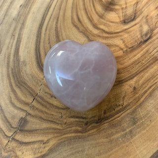 Rose Quartz Tumbled 30mm Heart - The Mystical Moon Online Store