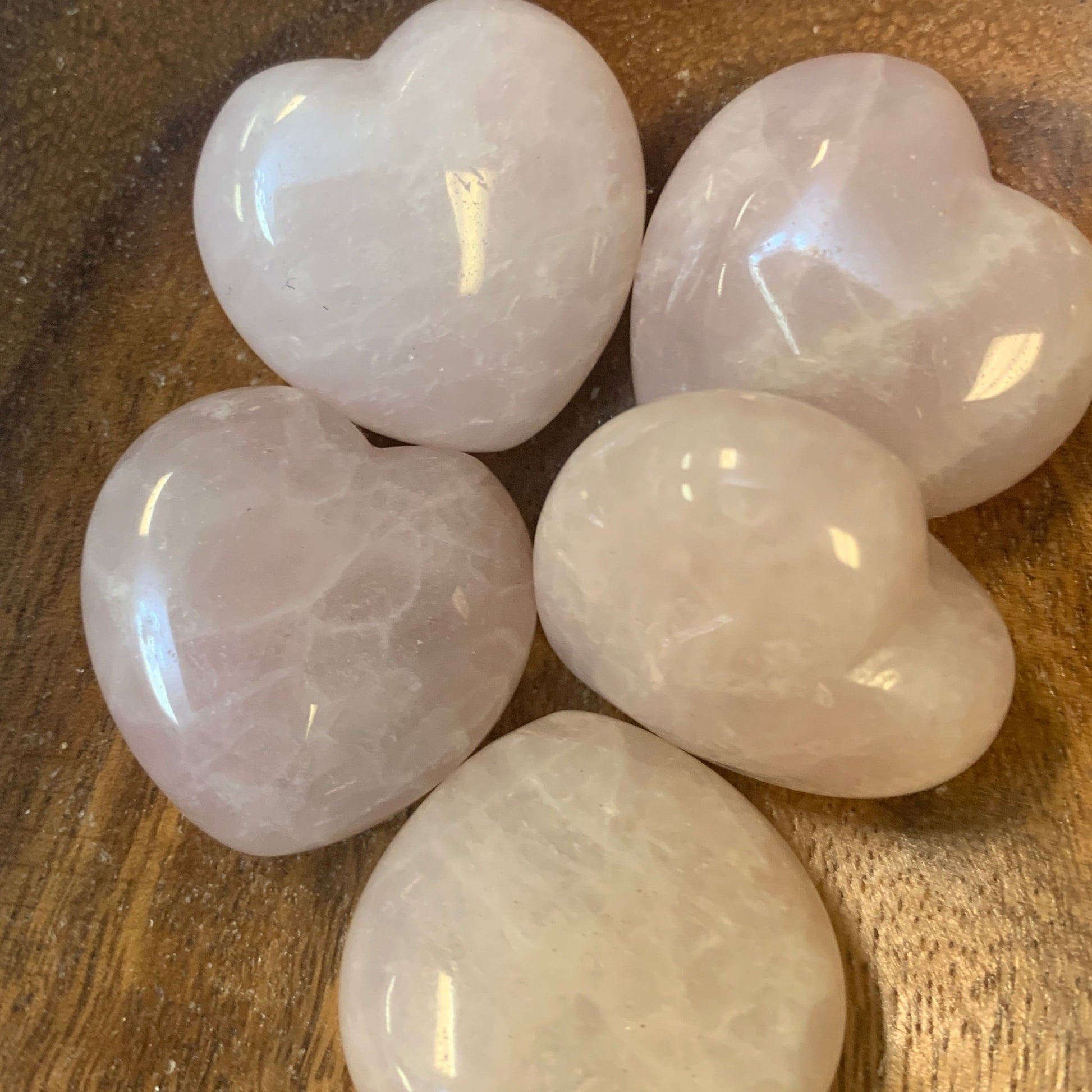 Rose Quartz Tumbled 30mm Heart - The Mystical Moon Online Store
