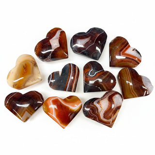 Sardonyx Crystal Heart - The Mystical Moon Online Store