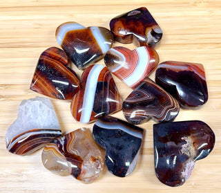 Sardonyx Crystal Heart - The Mystical Moon Online Store