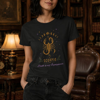 Scorpio Born to Transform Zodiac T-Shirt - The Mystical Moon