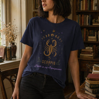 Scorpio Born to Transform Zodiac T-Shirt - The Mystical Moon