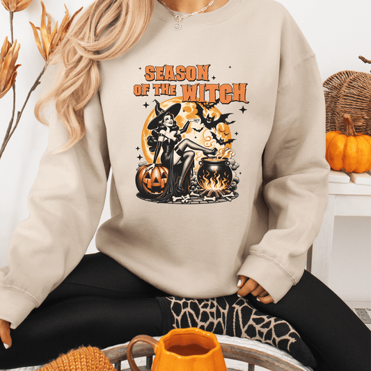 Season of the Witch Sweatshirt – Embrace the Magic of Fall - The Mystical Moon Online Store