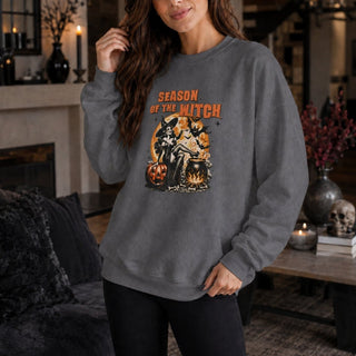 Season of the Witch Sweatshirt – Embrace the Magic of Fall - The Mystical Moon