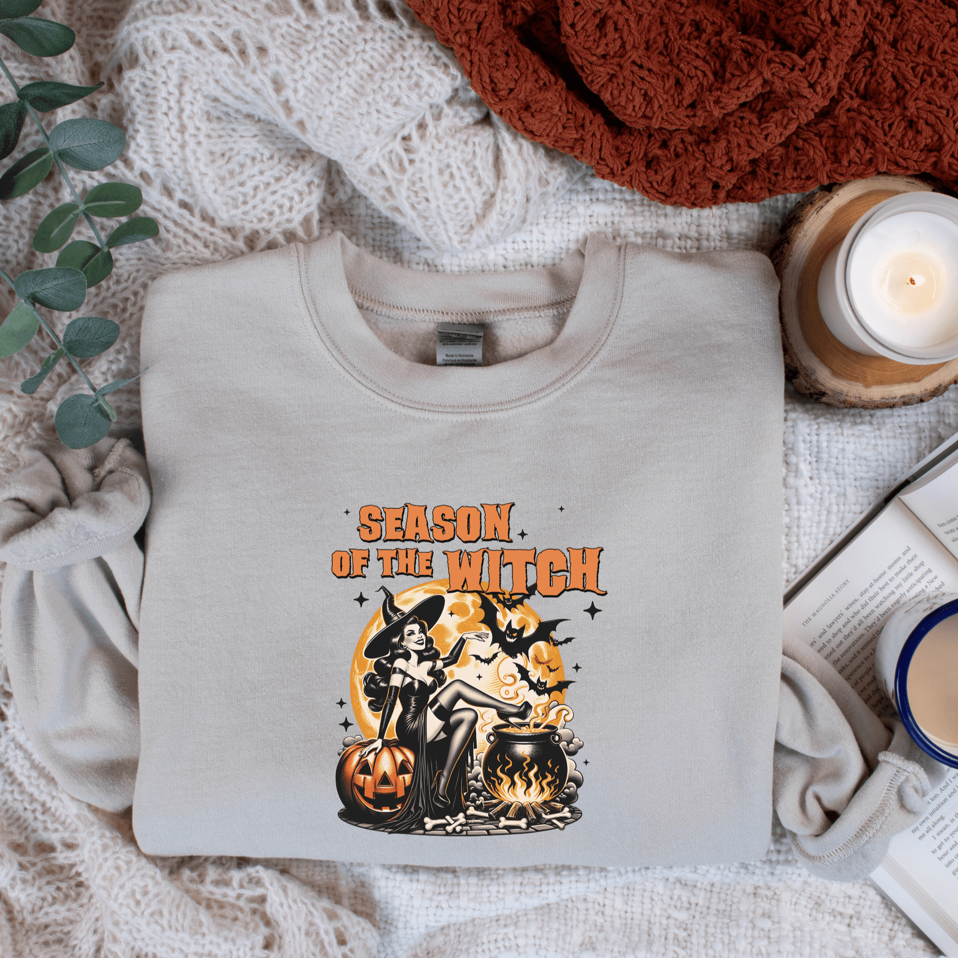 Season of the Witch Sweatshirt – Embrace the Magic of Fall - The Mystical Moon Online Store