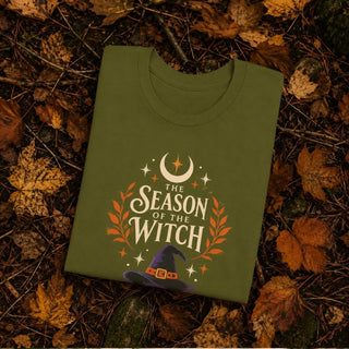 Season of the Witch Tee — Halloween Witch Hat Graphic T-Shirt - The Mystical Moon