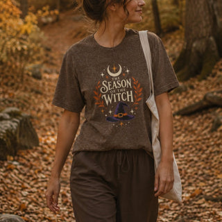 Season of the Witch Tee — Halloween Witch Hat Graphic T-Shirt - The Mystical Moon