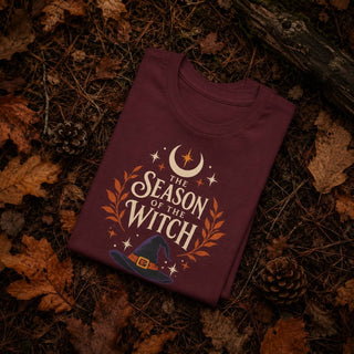 Season of the Witch Tee — Halloween Witch Hat Graphic T-Shirt - The Mystical Moon