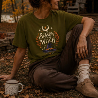 Season of the Witch Tee — Halloween Witch Hat Graphic T-Shirt - The Mystical Moon